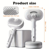 Brosse 3-en-1 animaux vapeur, massage, retrait poils