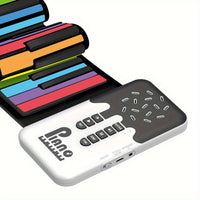 Piano clavier électronique pliable 49 touches rechargeable USB débutants