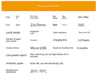 Cadenas rechargeable empreinte digitale pour sac, valise, casier, voyage