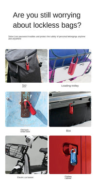 Cadenas rechargeable empreinte digitale pour sac, valise, casier, voyage