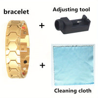 Bracelet sportif titane hexagonal noir gris rouge fermoir réglable