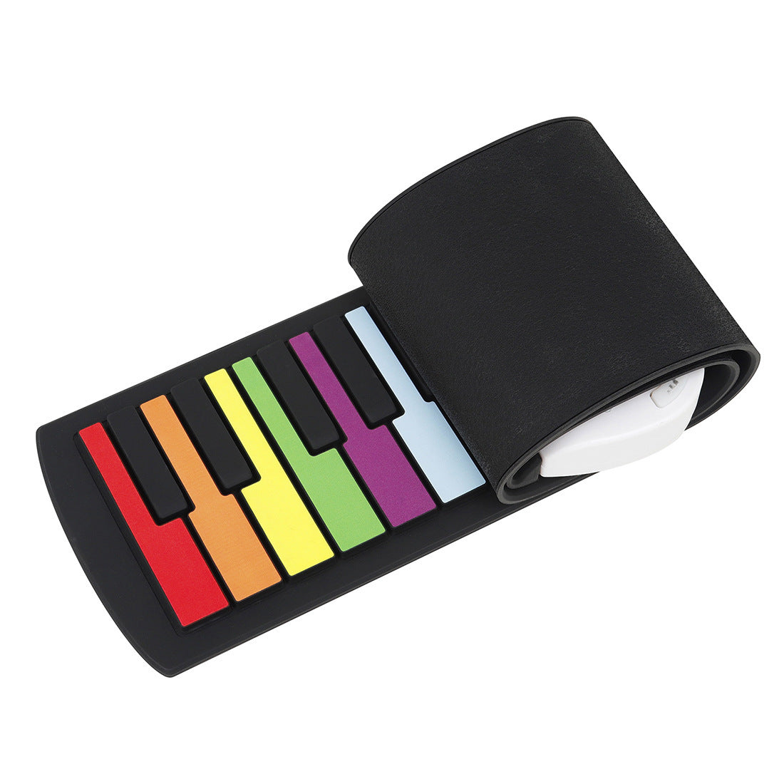 Piano Électronique Portable 49 Touches Enroulable pour Débutants