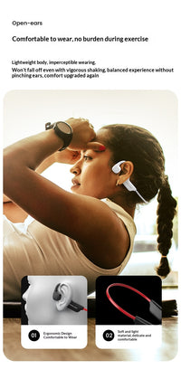 Casque Sport Rondo Bluetooth Conduction Osseuse Noise-Canceling Extérieur