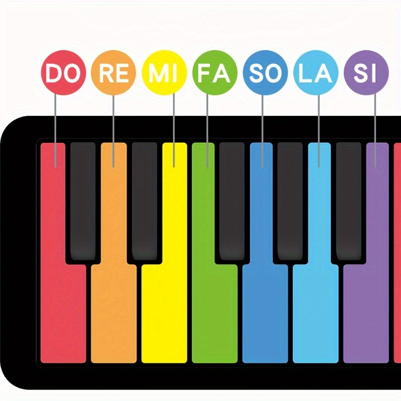 Piano clavier électronique pliable 49 touches rechargeable USB débutants