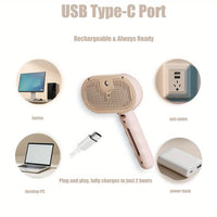 Brosse 3-en-1 animaux vapeur, massage, retrait poils