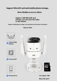 Caméra de surveillance extérieure HD 1080p infrarouge 30m étanche poussière