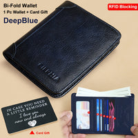 Portefeuille homme cuir véritable RFID ultra-fin porte-cartes compact