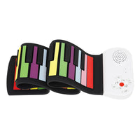 Piano Électronique Portable 49 Touches Enroulable pour Débutants