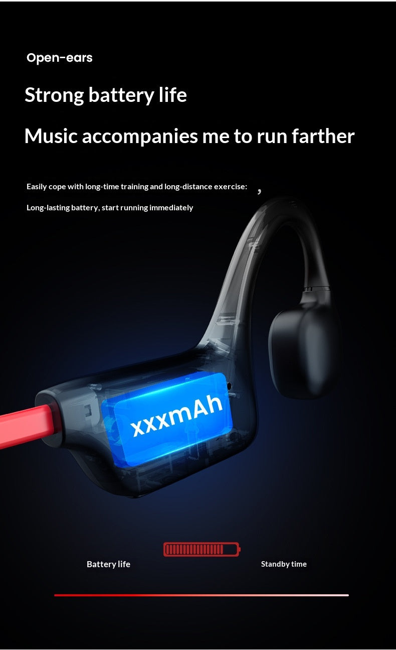 Casque Sport Rondo Bluetooth Conduction Osseuse Noise-Canceling Extérieur