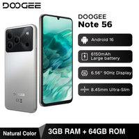 DOOGEE Note 56 Smartphone Android 6150mAh 6.56