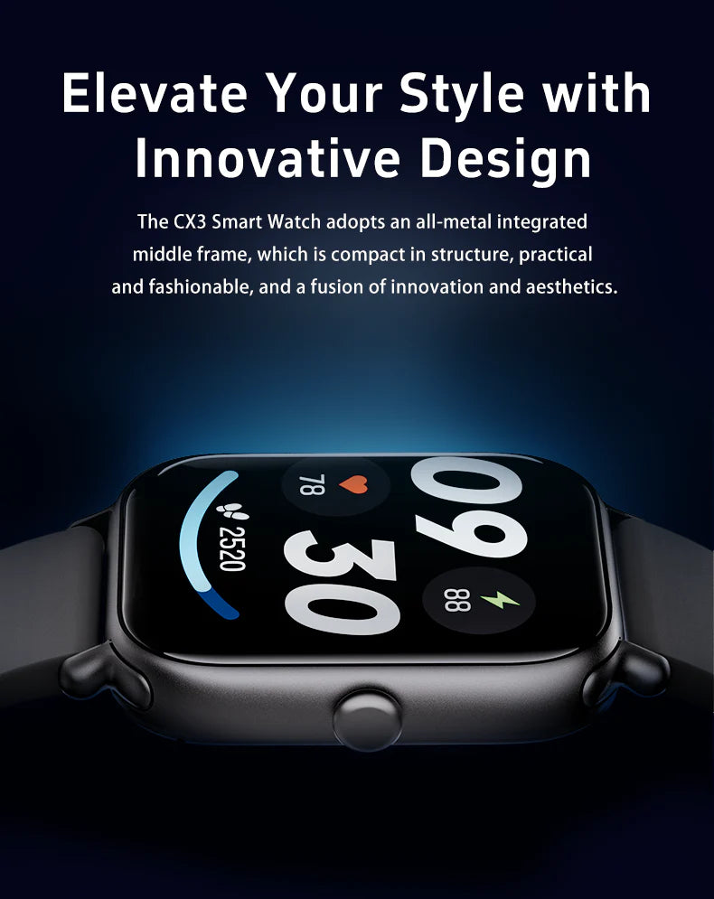 Montre connectée Bluetooth suivi activité santé sommeil