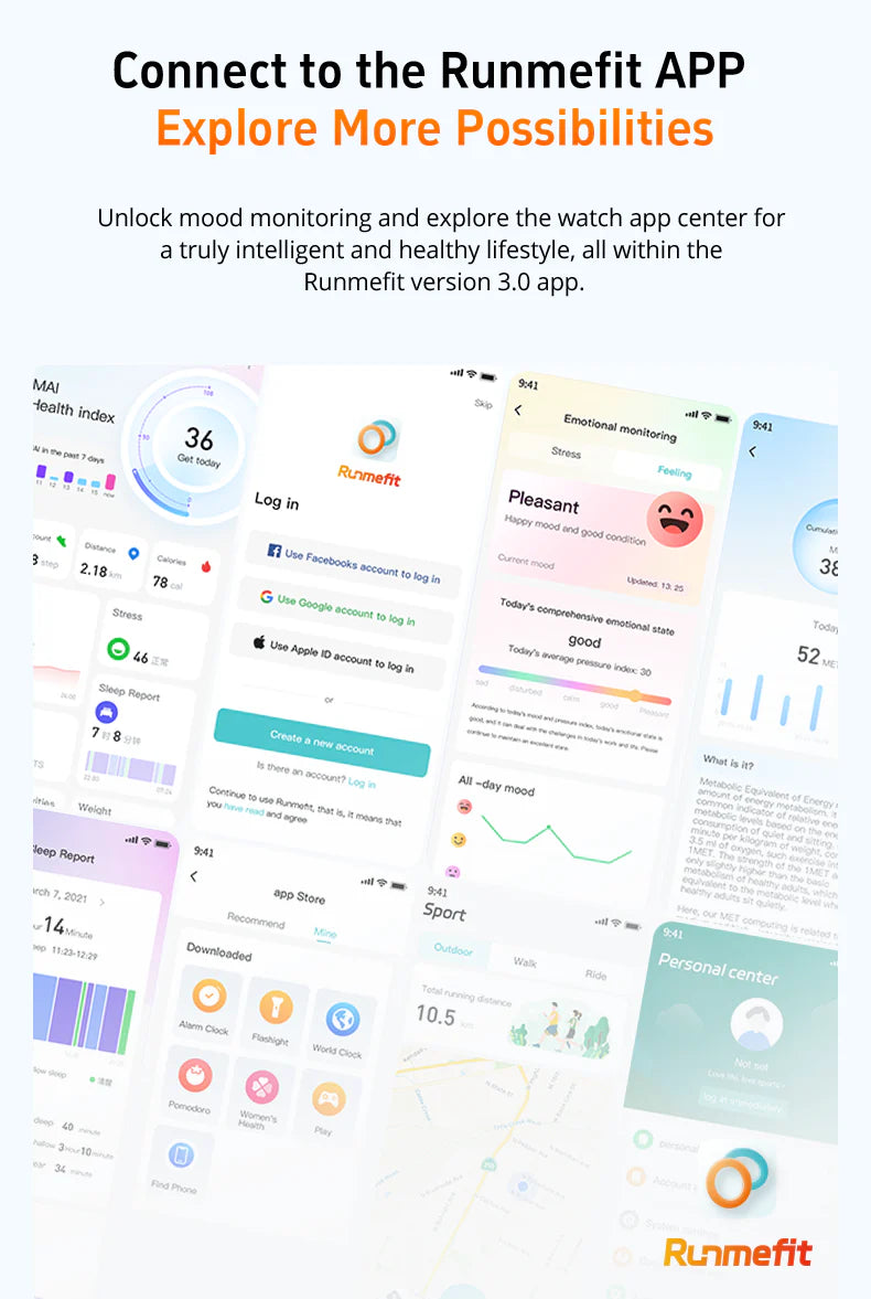 Montre connectée Bluetooth suivi activité santé sommeil
