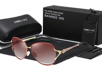 Lunettes de soleil polarisées HD, monture métallique, tendance de luxe, pour femmes, nouvelle collection