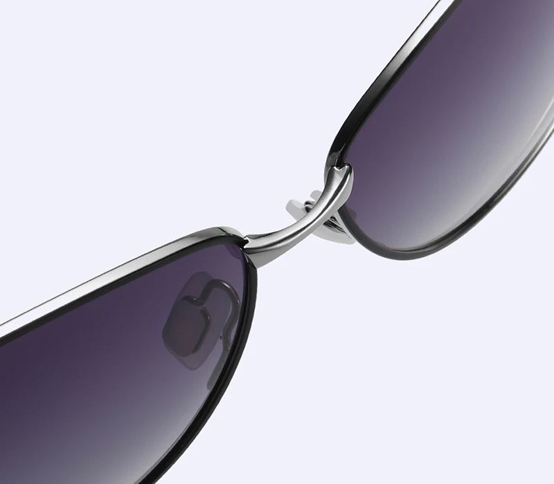 Lunettes de soleil polarisées HD, monture métallique, tendance de luxe, pour femmes, nouvelle collection