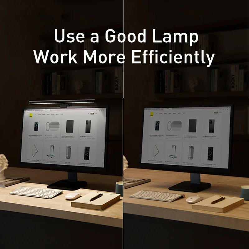 Lampe bureau USB pour écran ordinateur portable