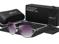 Lunettes de soleil polarisées HD, monture métallique, tendance de luxe, pour femmes, nouvelle collection