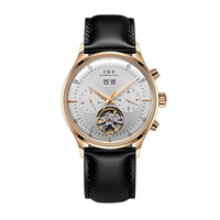 Montre homme automatique luxe cuir étanche mécanique