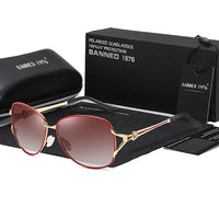 Lunettes de soleil polarisées HD, monture métallique, tendance de luxe, pour femmes, nouvelle collection