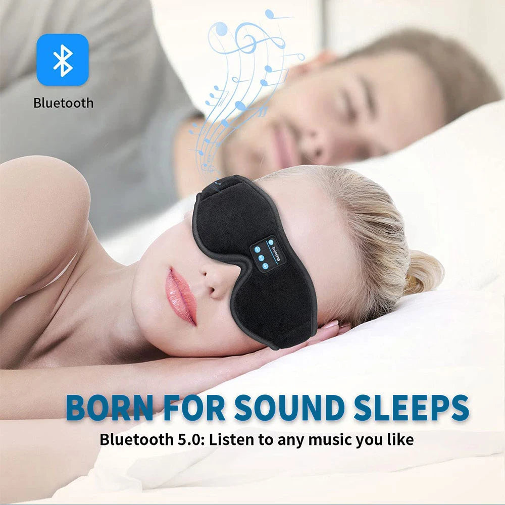 Masque sommeil 3D Bluetooth écouteurs musique casque HD intégré