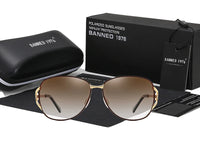 Lunettes de soleil polarisées HD, monture métallique, tendance de luxe, pour femmes, nouvelle collection