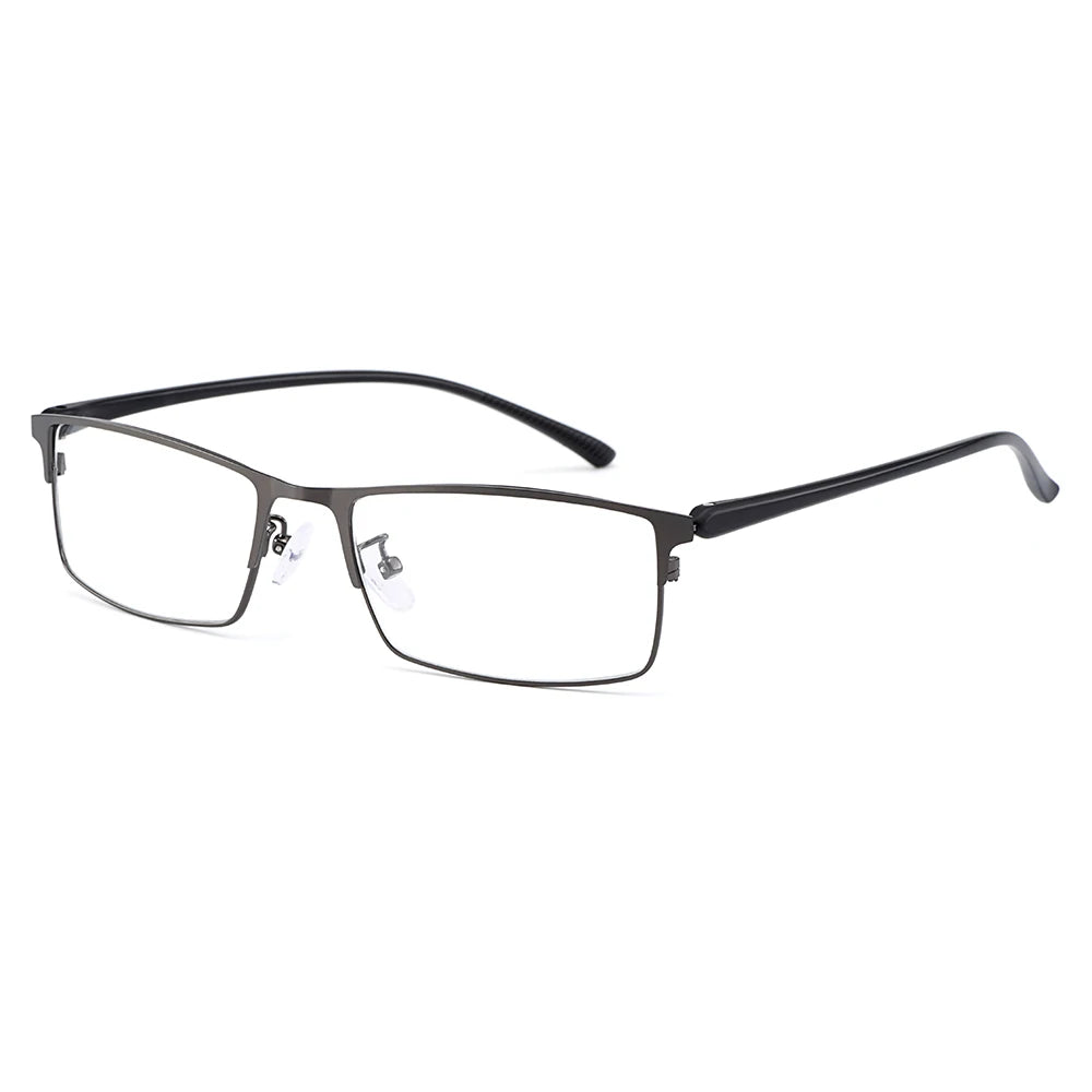Lunettes homme titane flexible, monture alliage galvanisé Y2529