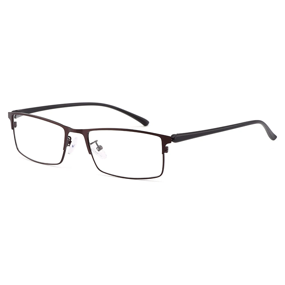 Lunettes homme titane flexible, monture alliage galvanisé Y2529