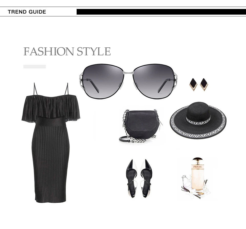 Lunettes de soleil polarisées HD, monture métallique, tendance de luxe, pour femmes, nouvelle collection