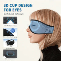 Masque sommeil 3D Bluetooth écouteurs musique casque HD intégré