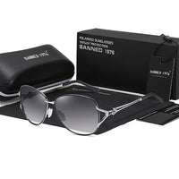 Lunettes de soleil polarisées HD, monture métallique, tendance de luxe, pour femmes, nouvelle collection