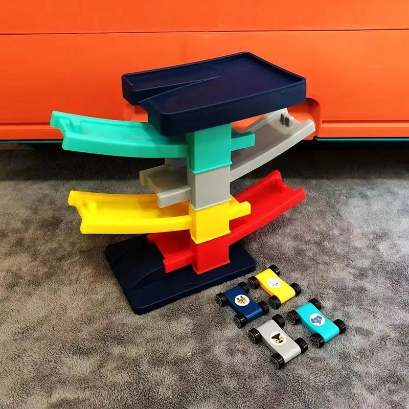 Piste voiture rampe course puzzle parc enfant 3-5 ans