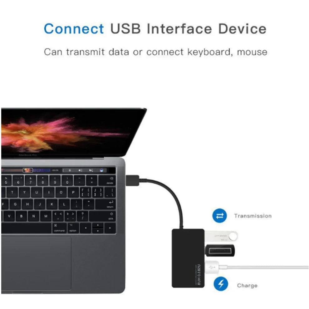 Adaptateur Hub USB 3.0 4 Ports Compatible PC