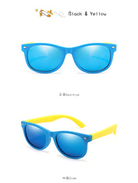 Lunettes de soleil classiques en Silicone pour enfants, UV400, pour garçons et filles, TR90, Protection UV