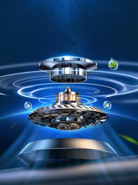 Diffuseur voiture solaire rotatif aromathérapie huile essentielle