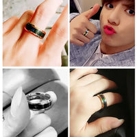 Smart stainless steel ring for men and women, 38 temperature settings, simple and creative, for couples, mood changing, number, finger jewelry