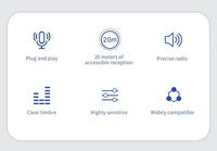 Xiaomi – Mini Wireless Portable Lavalier Microphone, for Live Streaming, Game Audio and Video Recording, iPhone and Android