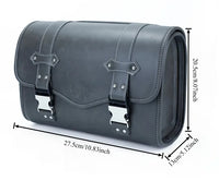 Sacoches de moto universelles, sac de fourche, pochette de bagage en cuir PU, sac à outils latéral