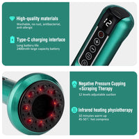 Appareil de Massage Intelligent – Ventouses Électriques Chauffantes