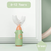 Brosse dents bébé silicone U 360° soins 1-12 ans