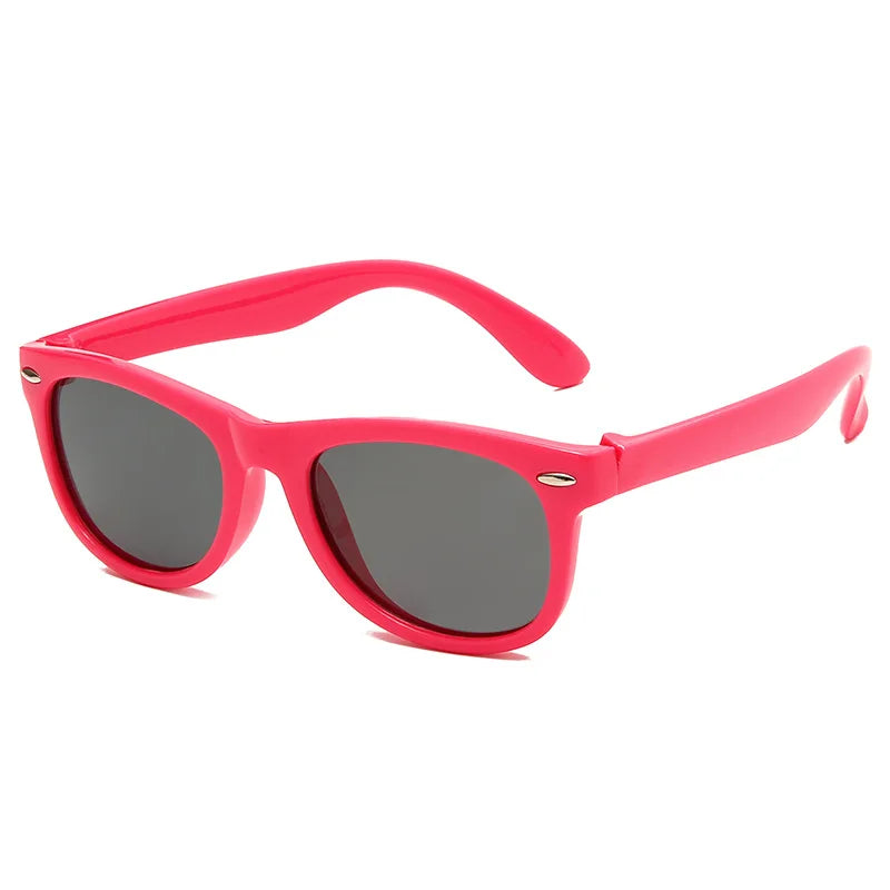Lunettes de soleil classiques en Silicone pour enfants, UV400, pour garçons et filles, TR90, Protection UV