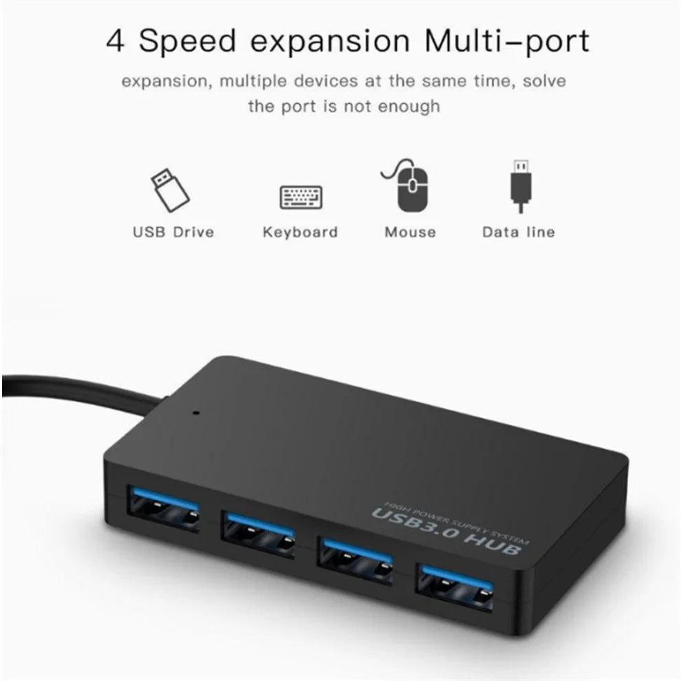 Adaptateur Hub USB 3.0 4 Ports Compatible PC