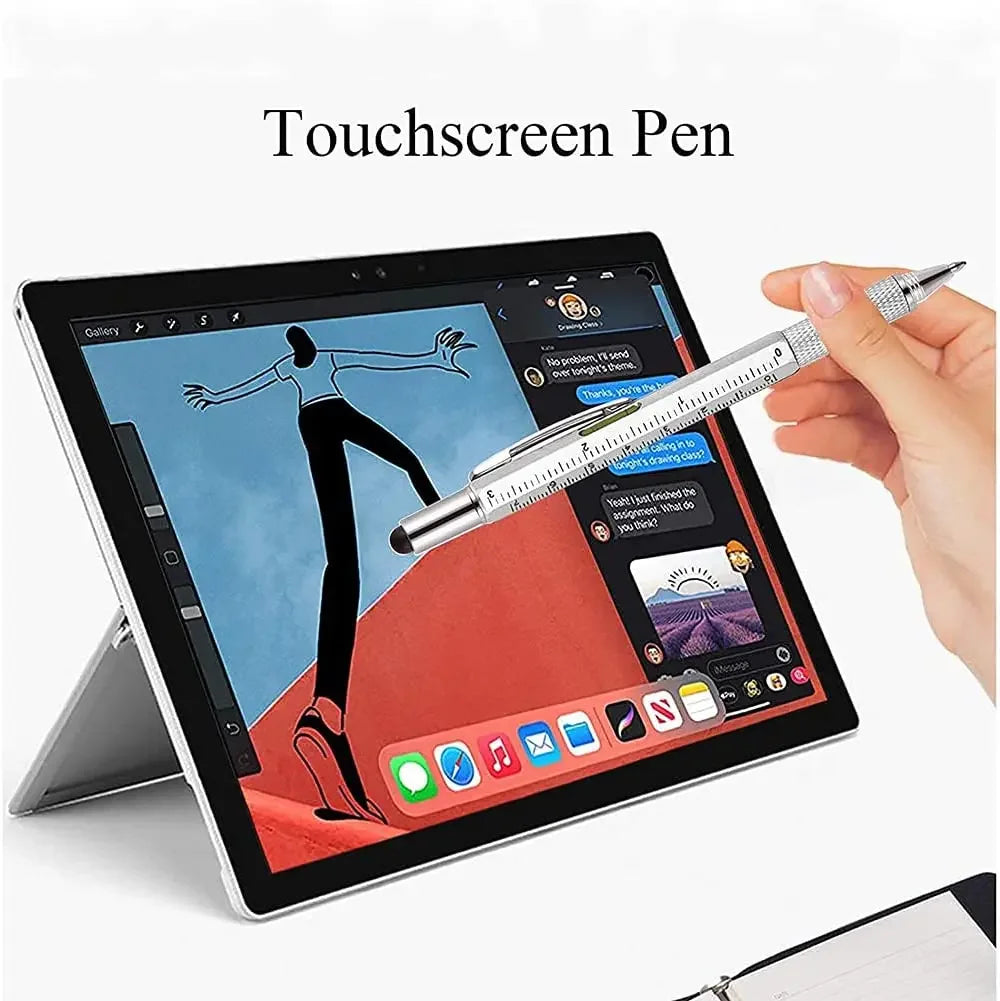 Stylet multifonction 7 en 1 écran tactile stylo outils intégrés
