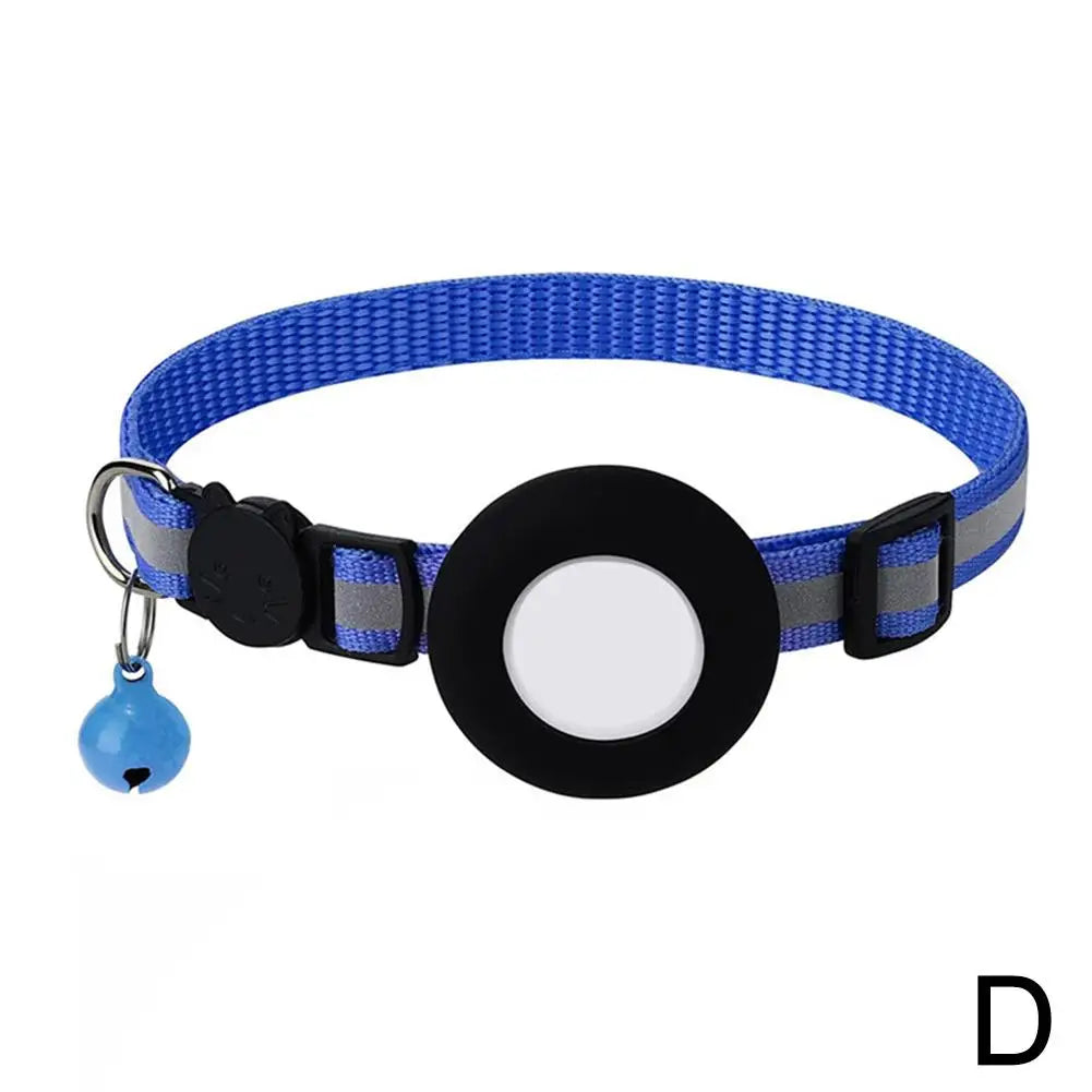 Collier et étui de protection GPS pour chat avec cloche