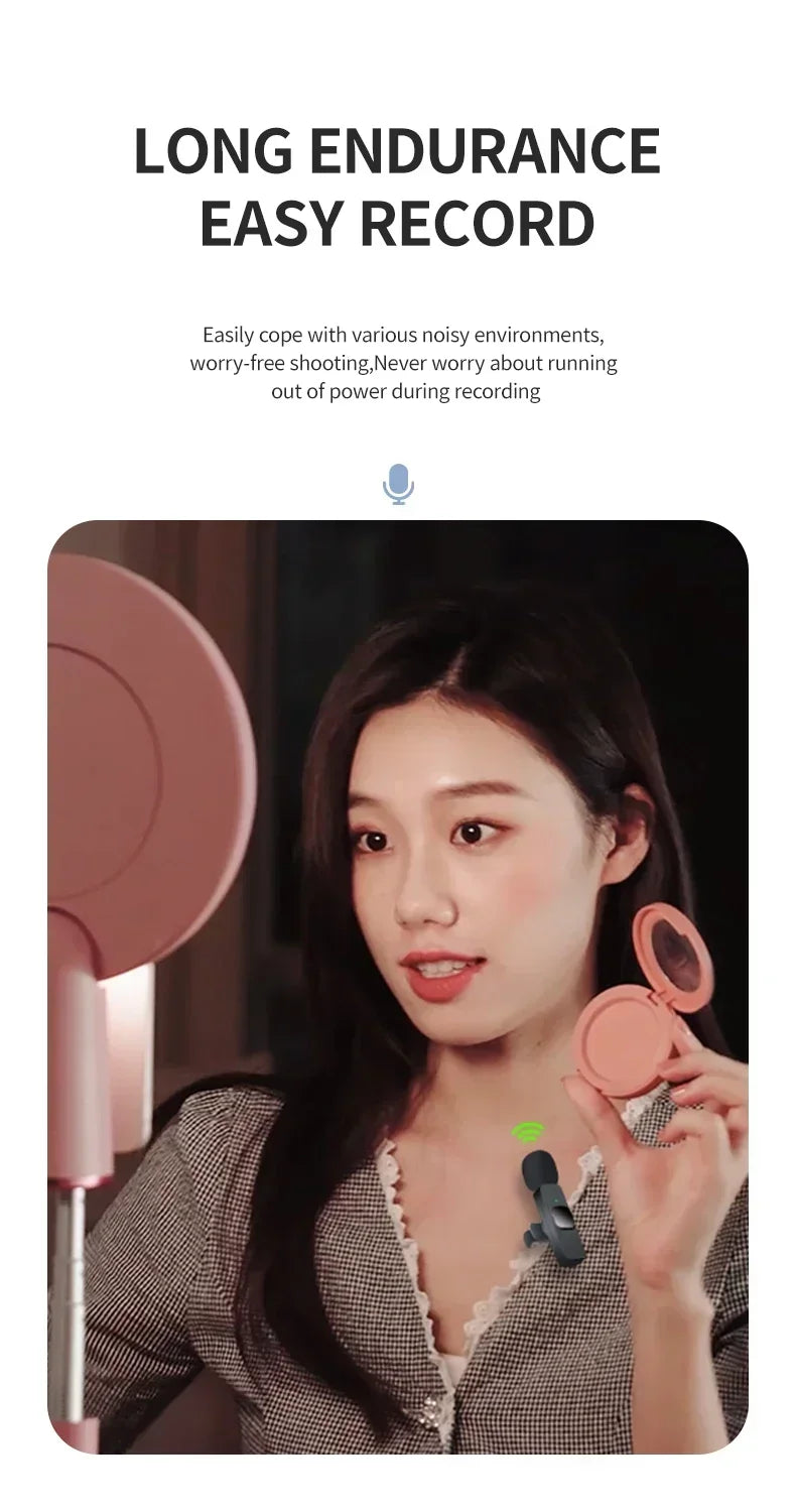 Xiaomi – Mini Wireless Portable Lavalier Microphone, for Live Streaming, Game Audio and Video Recording, iPhone and Android