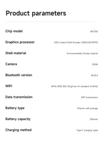 Lunettes Intelligentes AI Traduction Caméra Bluetooth Audio