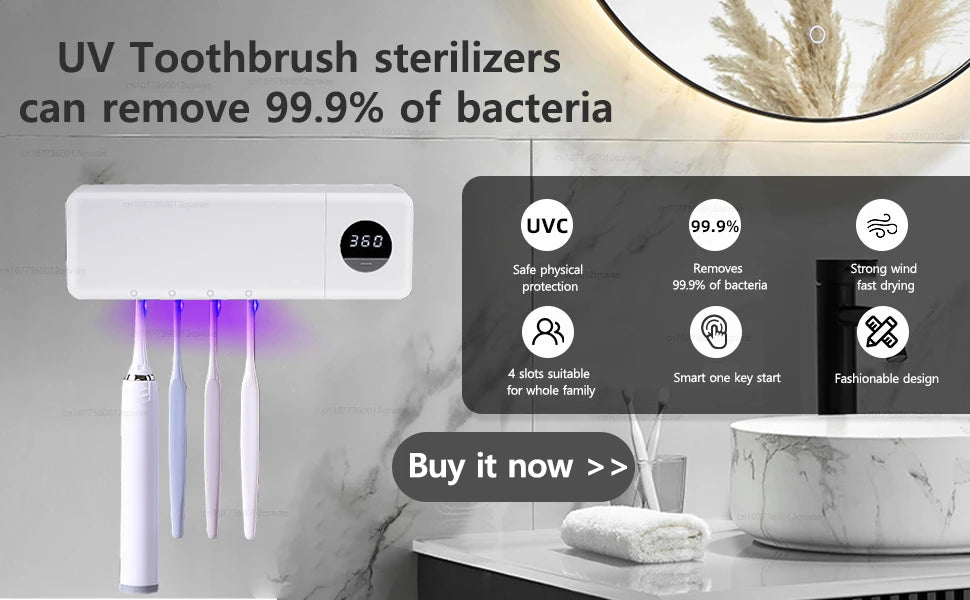 Brosse à dents électrique rechargeable étanche avec 8 têtes