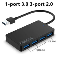 Adaptateur Hub USB 3.0 4 Ports Compatible PC