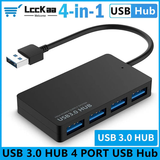 Adaptateur Hub USB 3.0 4 Ports Compatible PC