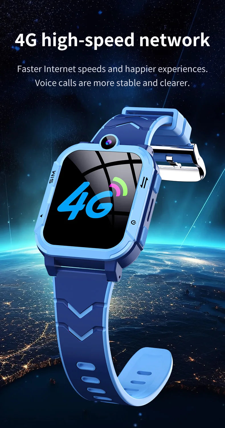 4G enfants montre intelligente GPS WiFi Tracker localisation appel vidéo SOS appel retour moniteur téléphone montre enfants Smartwatch garçon fille cadeaux