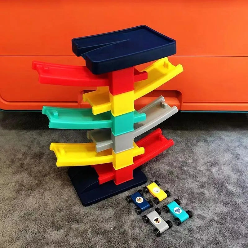 Piste voiture rampe course puzzle parc enfant 3-5 ans