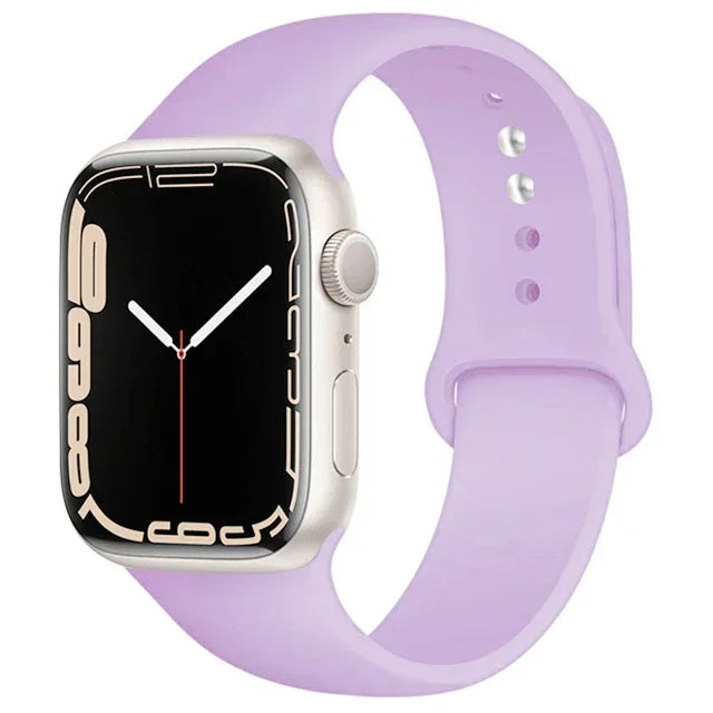 Bracelet silicone sport pour Apple Watch séries 5 à 11.
